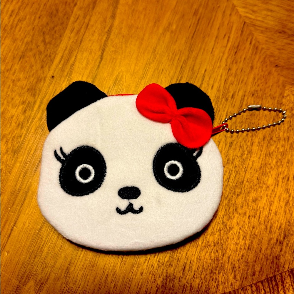 Panda Bear Coin Purse, Panda Purse, Panda Coin Purse, Panda Plush, Silly Animal